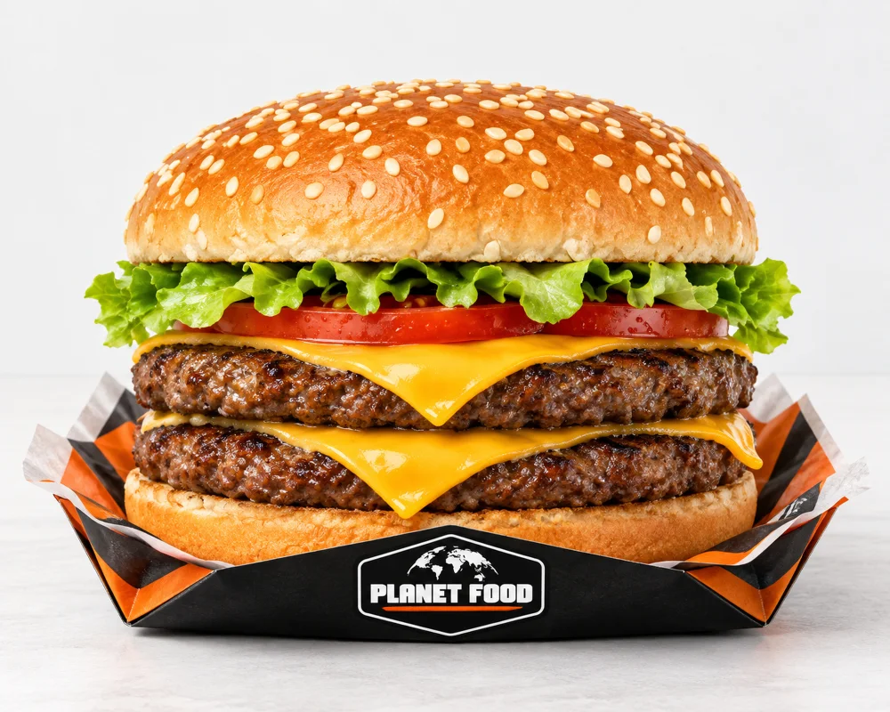 Le Double Planet, burger double steak et double fromage