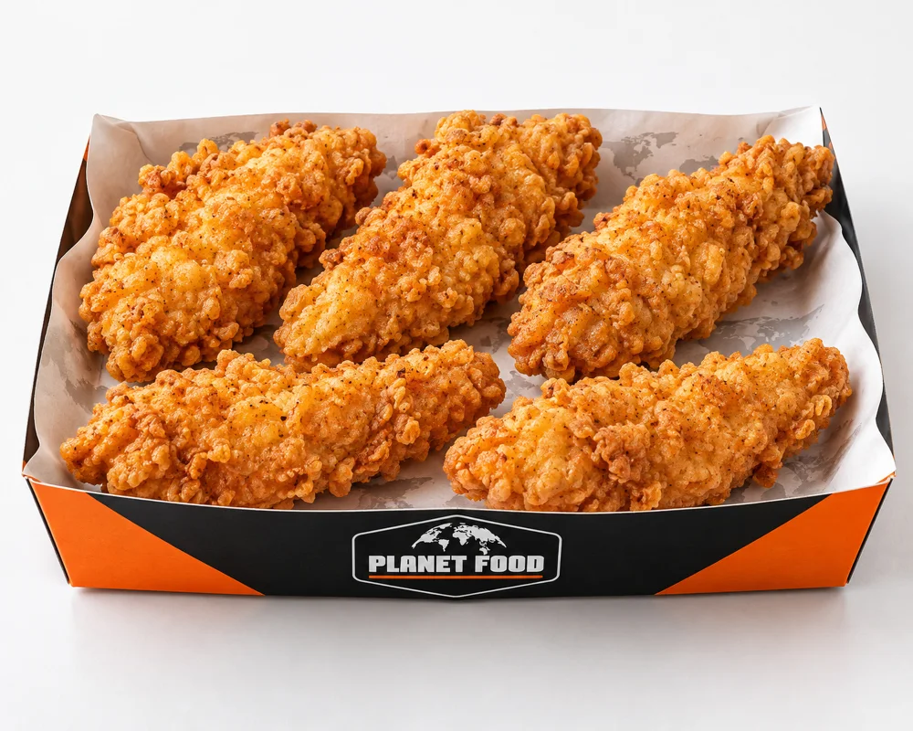 Cinq tenders de poulet croustillants Planet Food