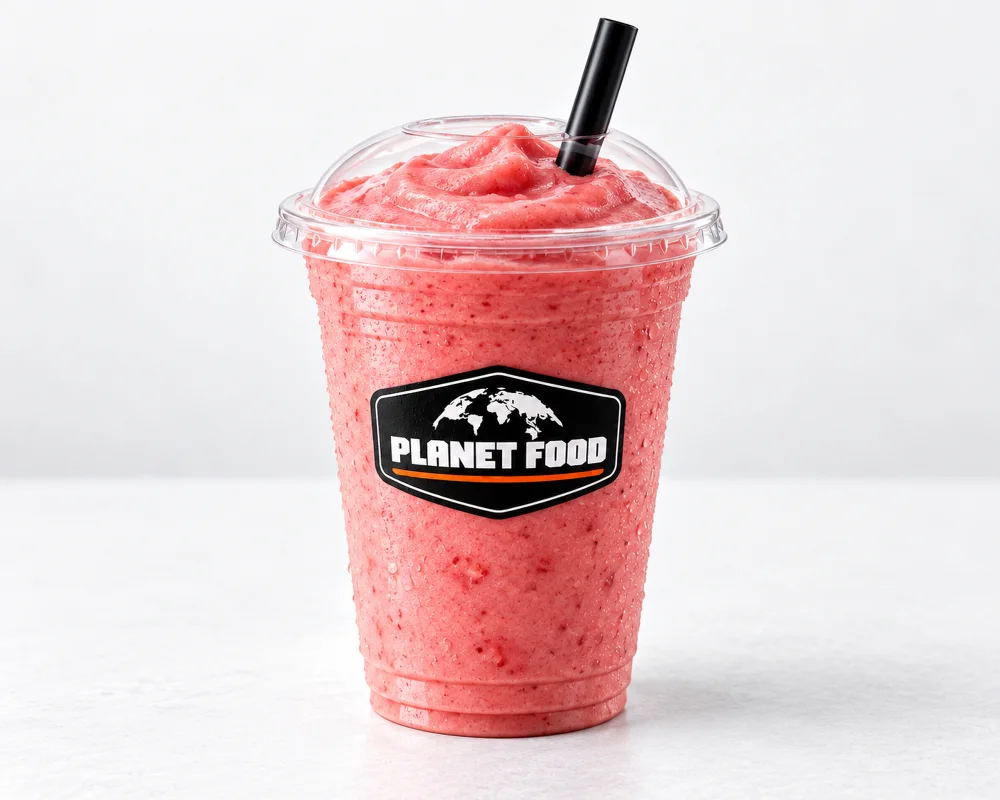 Un smoothie à la fraise Planet Food